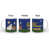 Jungle-Jalebi Selfie Stage Kids Coffee Mug, Blue-325 ML